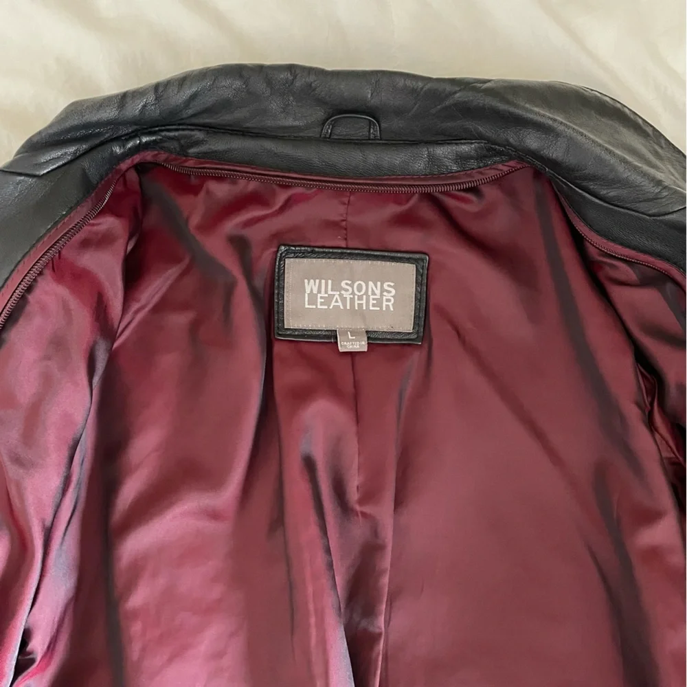 Wilson’s Leather Black Leather coat - Picture 8 of 8